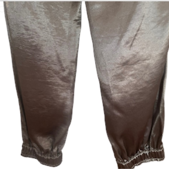 ANTHROPOLOGIE CURRENT AIR Satin Moto Jogger Pant - Picture 6 of 10